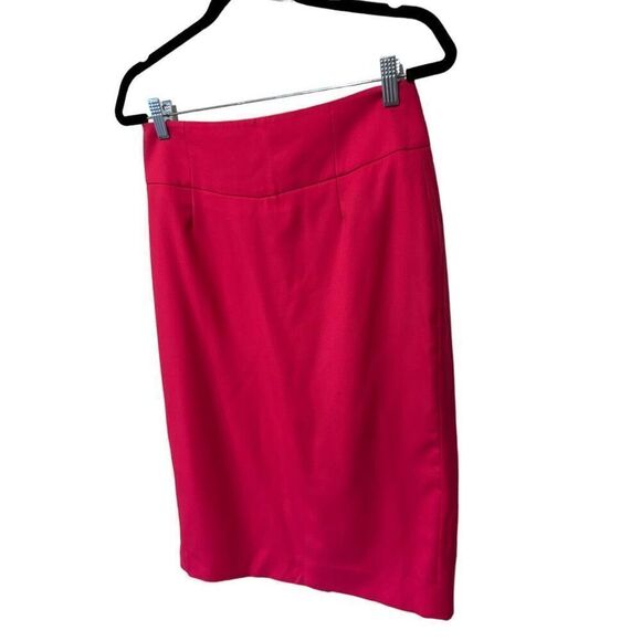 J. Crew Wool Stretch Lined Back Zip Straight Pencil Skirt Fuchsia Pink Size 4 - Picture 6 of 12